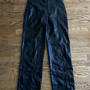 Zara Black Leather Pants